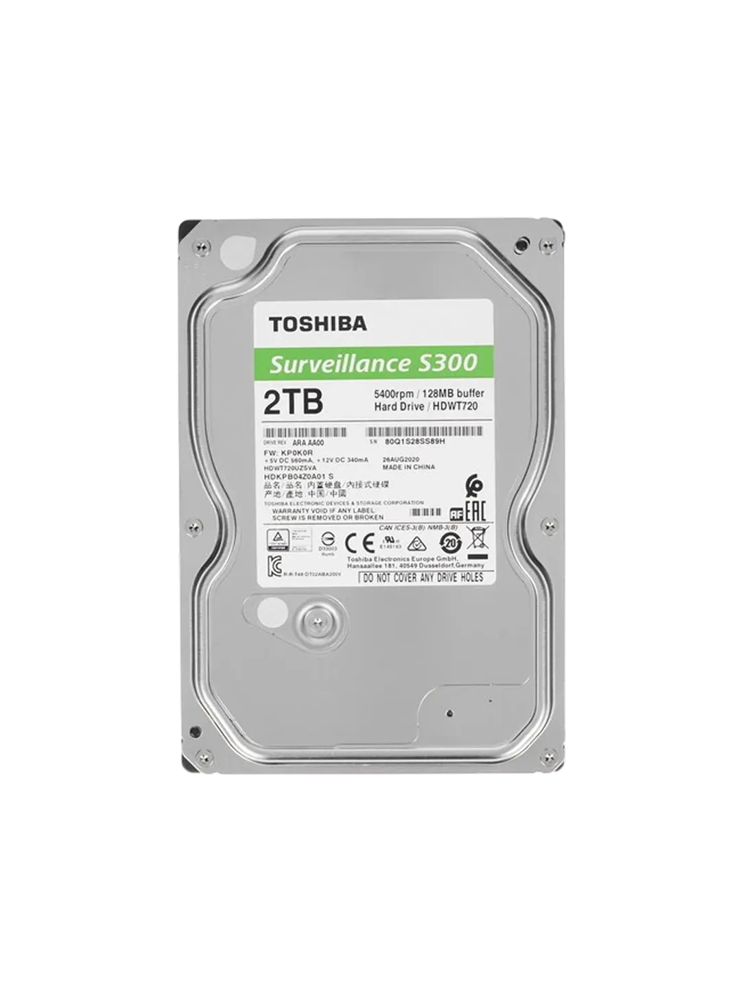 HDD 2TB Toshiba Surveillance S300 HDWT720UZSVA — 2