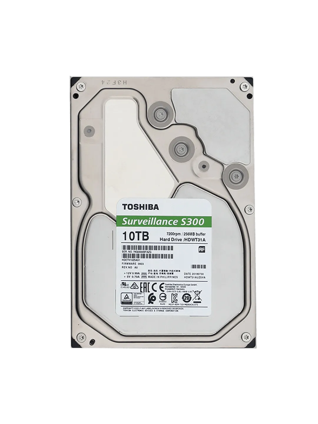 HDD 10TB Toshiba Surveillance S300 HDWT31AUZSVA — 2