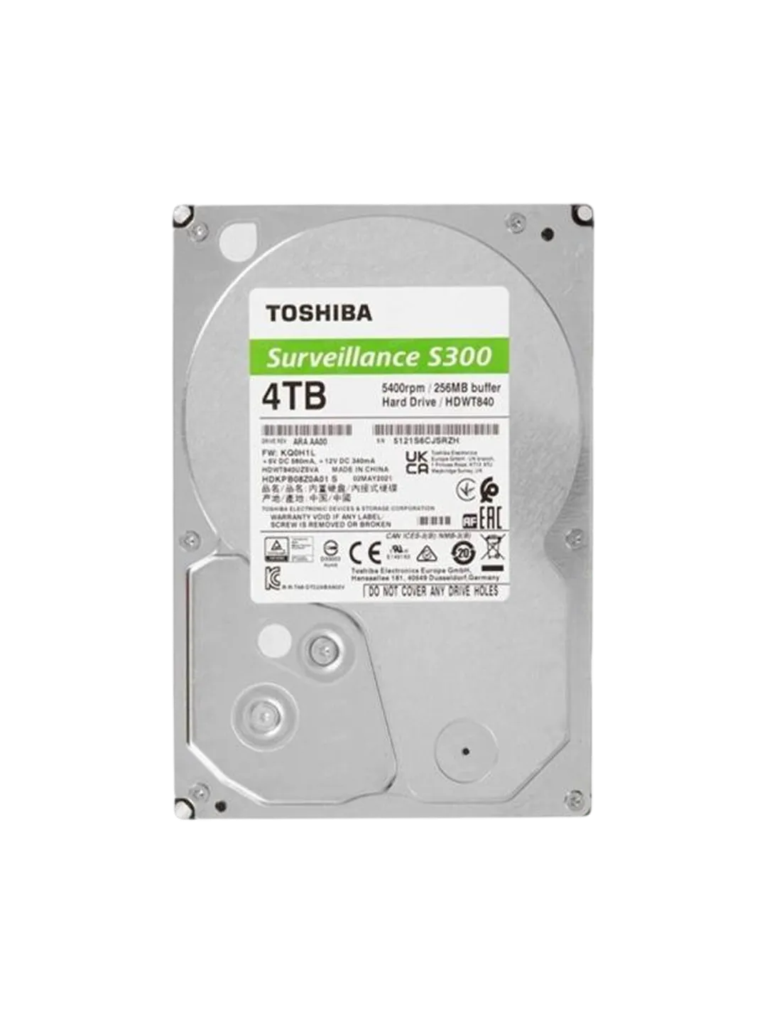 HDD 4TB Toshiba Surveillance S300 HDWT840UZSVA — 2