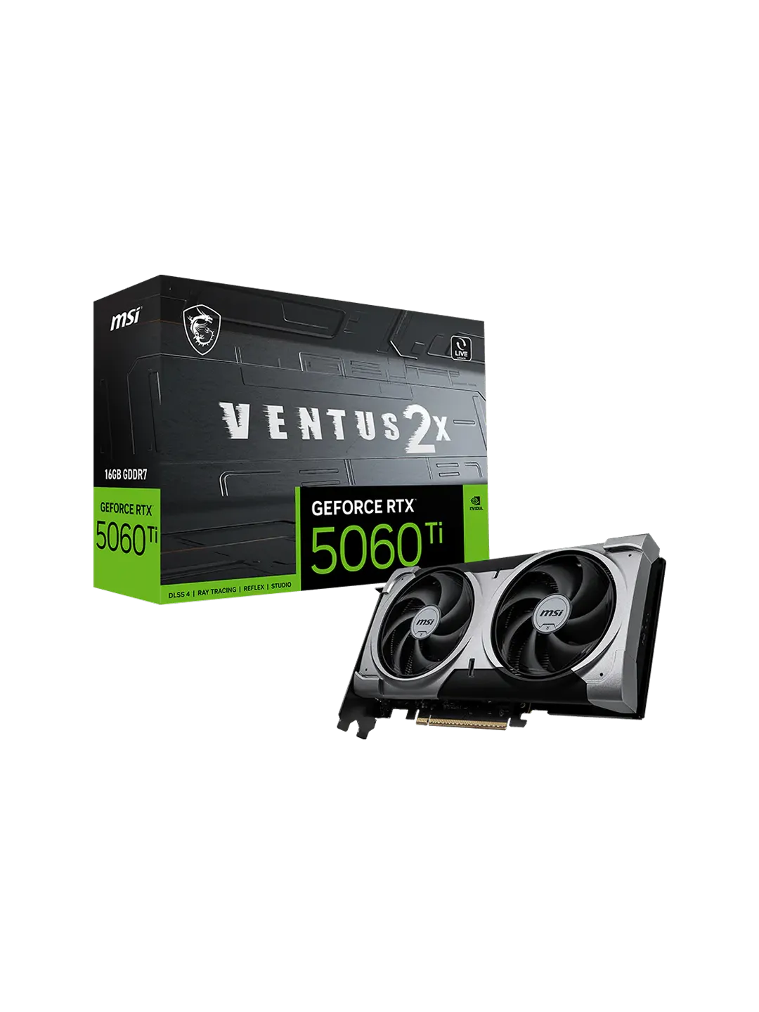 MSI - 16GB GeForce RTX5060Ti VENTUS 2X PLUS — 4