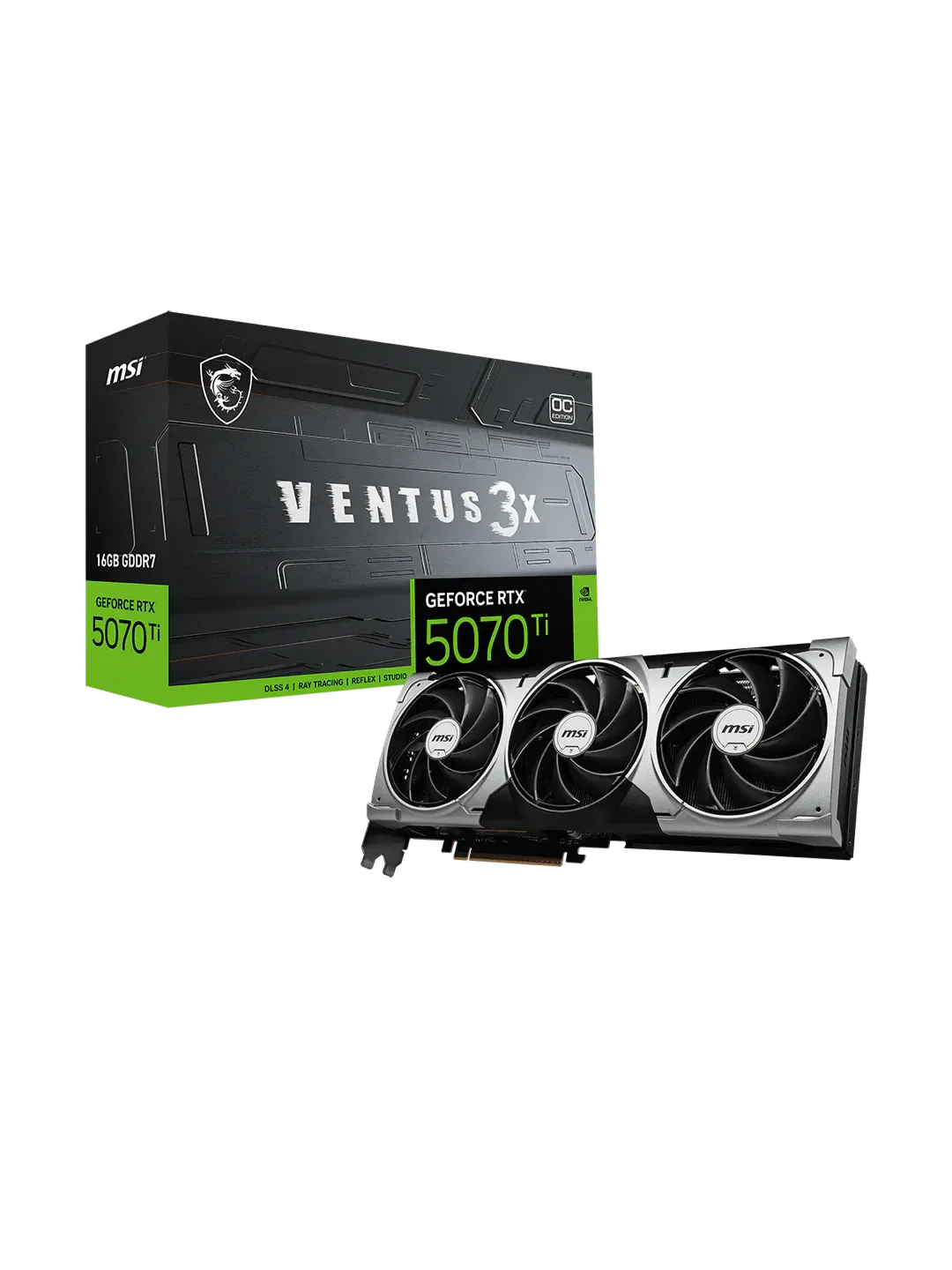MSI - 16GB GeForce RTX5070Ti VENTUS 3X OC — 4