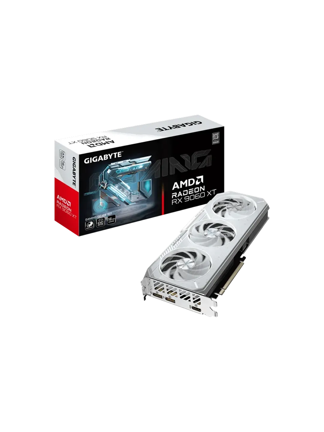 Gigabyte - 16GB ATI Radeon RX9060XT GAMING OC ICE — 4
