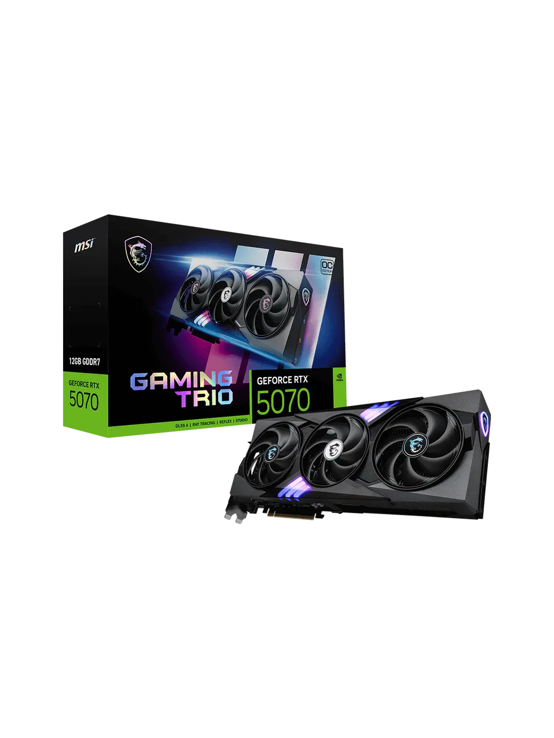 MSI - 12GB GeForce RTX5070 GAMING TRIO OC — 4