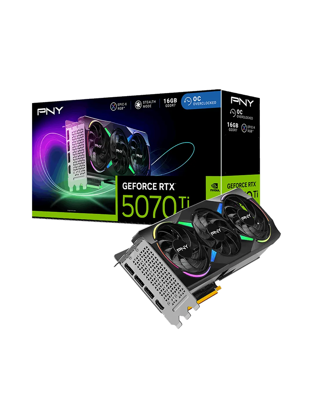 PNY - 16GB GeForce RTX5070Ti ARGB 3x GDDR7 — 4