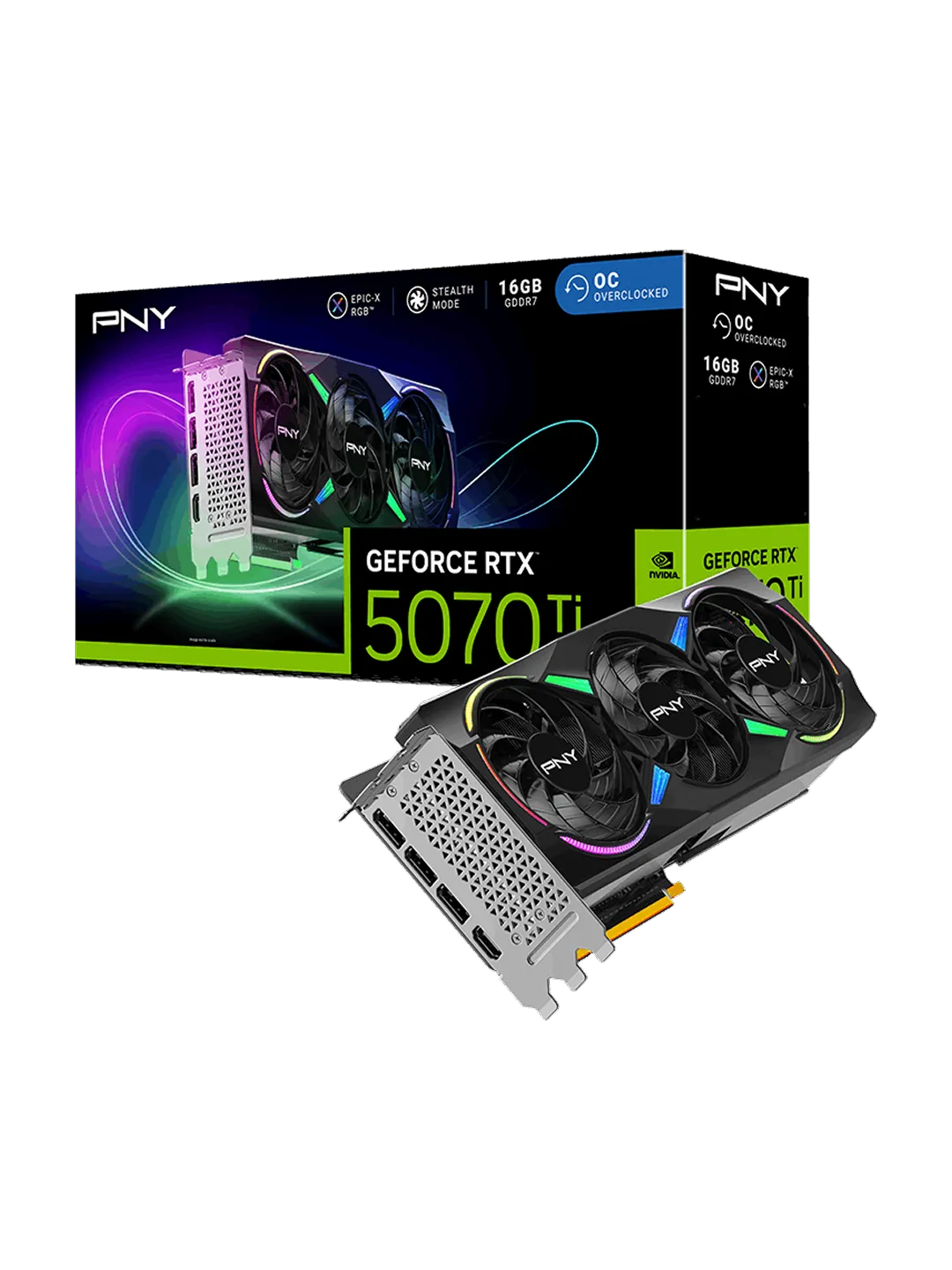 PNY - 16GB GeForce RTX5070Ti OC ARGB 3x GDDR7 — 4