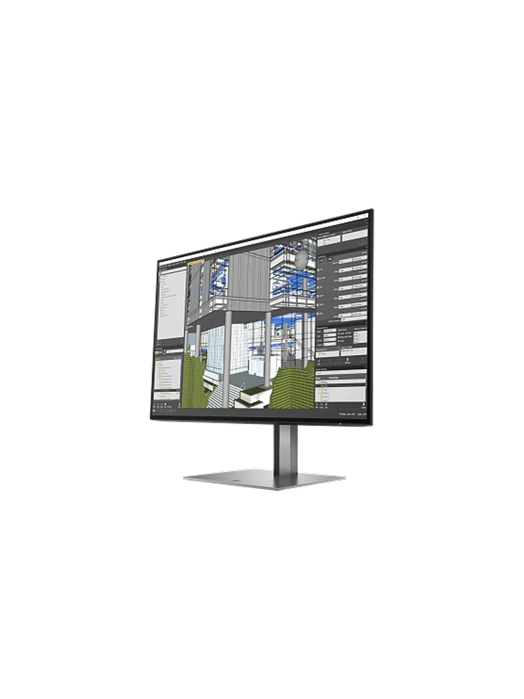 HP - 24 Z24n G3 Monitor, IPS, 4mc, 60Hz, FHD (1920x1080), HDMI, DisplayPort, Silver — 4