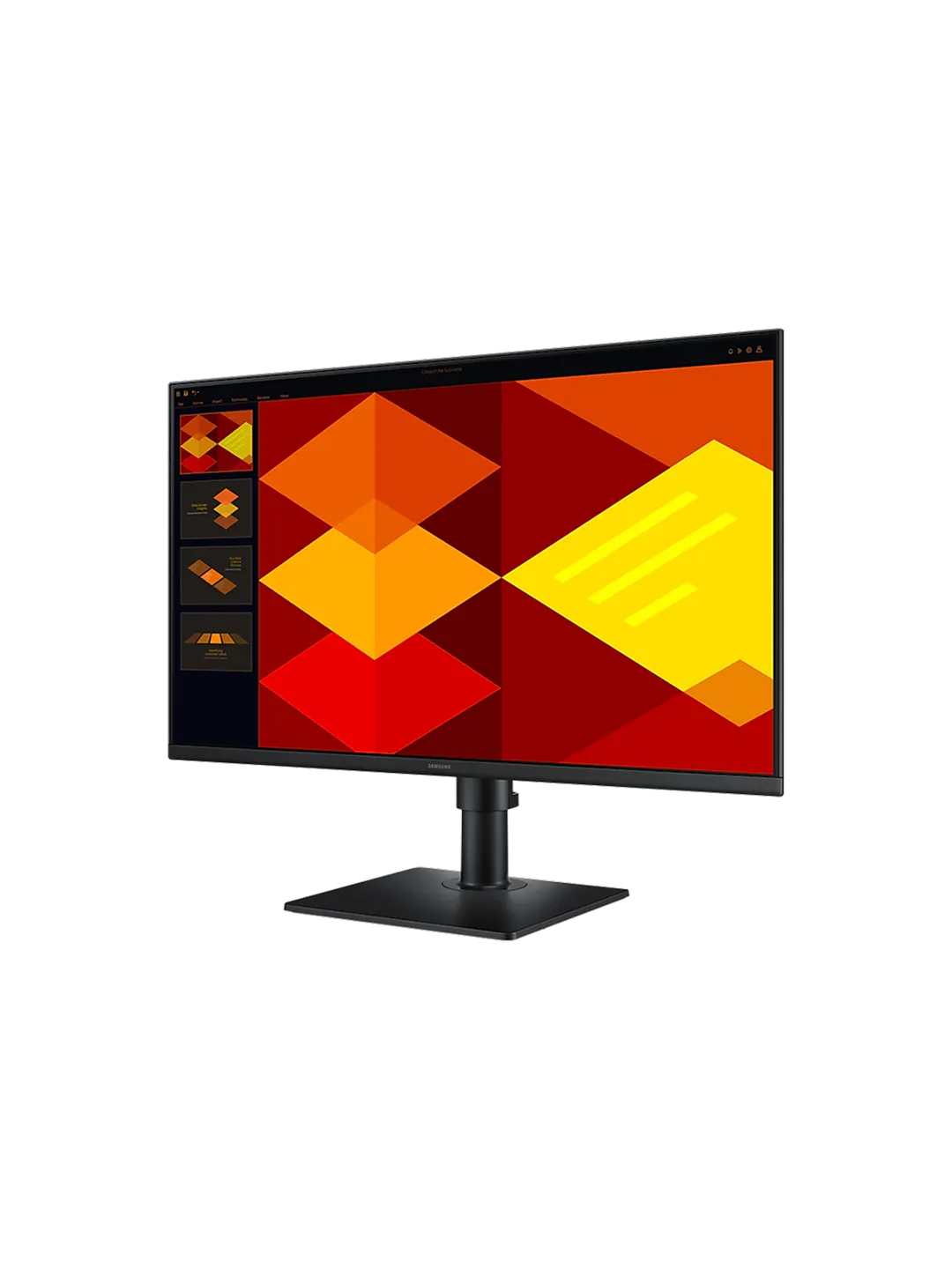 Samsung - 27 LS27D400GAIXCI S4  LED Monitor, IPS, 100Hz, 5mc, FHD (1920x1080), High adjustable, HDMI, DVI, Black — 4