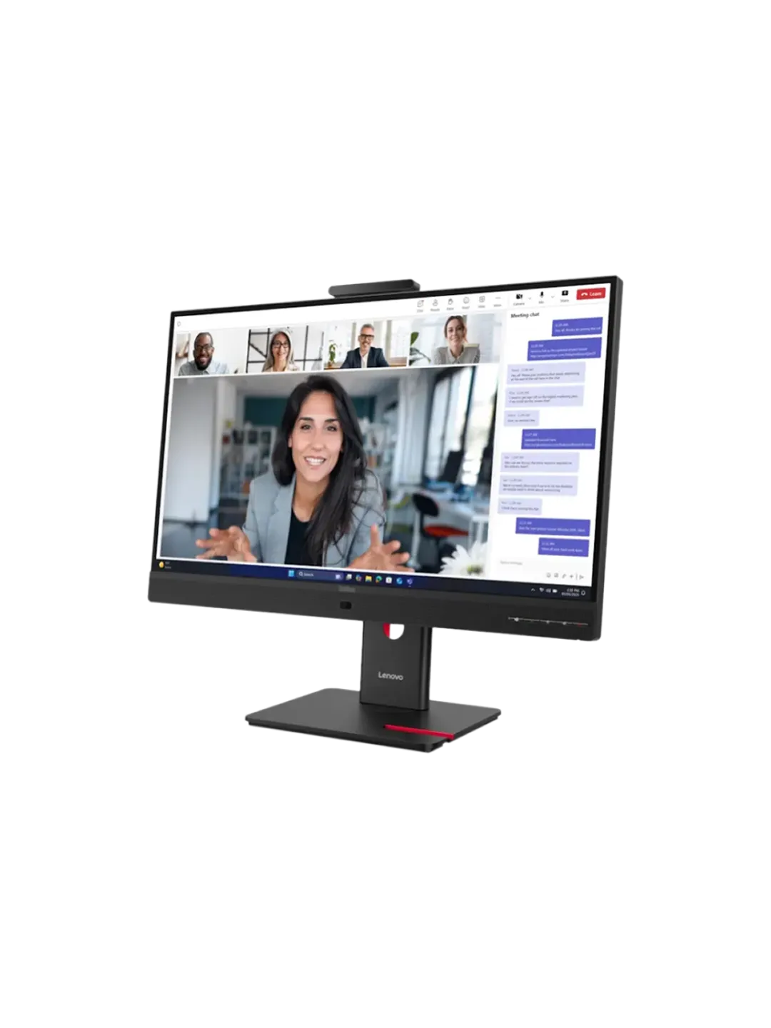 Lenovo - 27 ThinkVision T27QD-4v, IPS WLED, 120Hz, 4mc, QHD (2560x1440) 2K, HDMI+DP+TypeC, Tilt, Swivel, Pivot, HAS, Webcam, Audio  Eclipse Black — 4