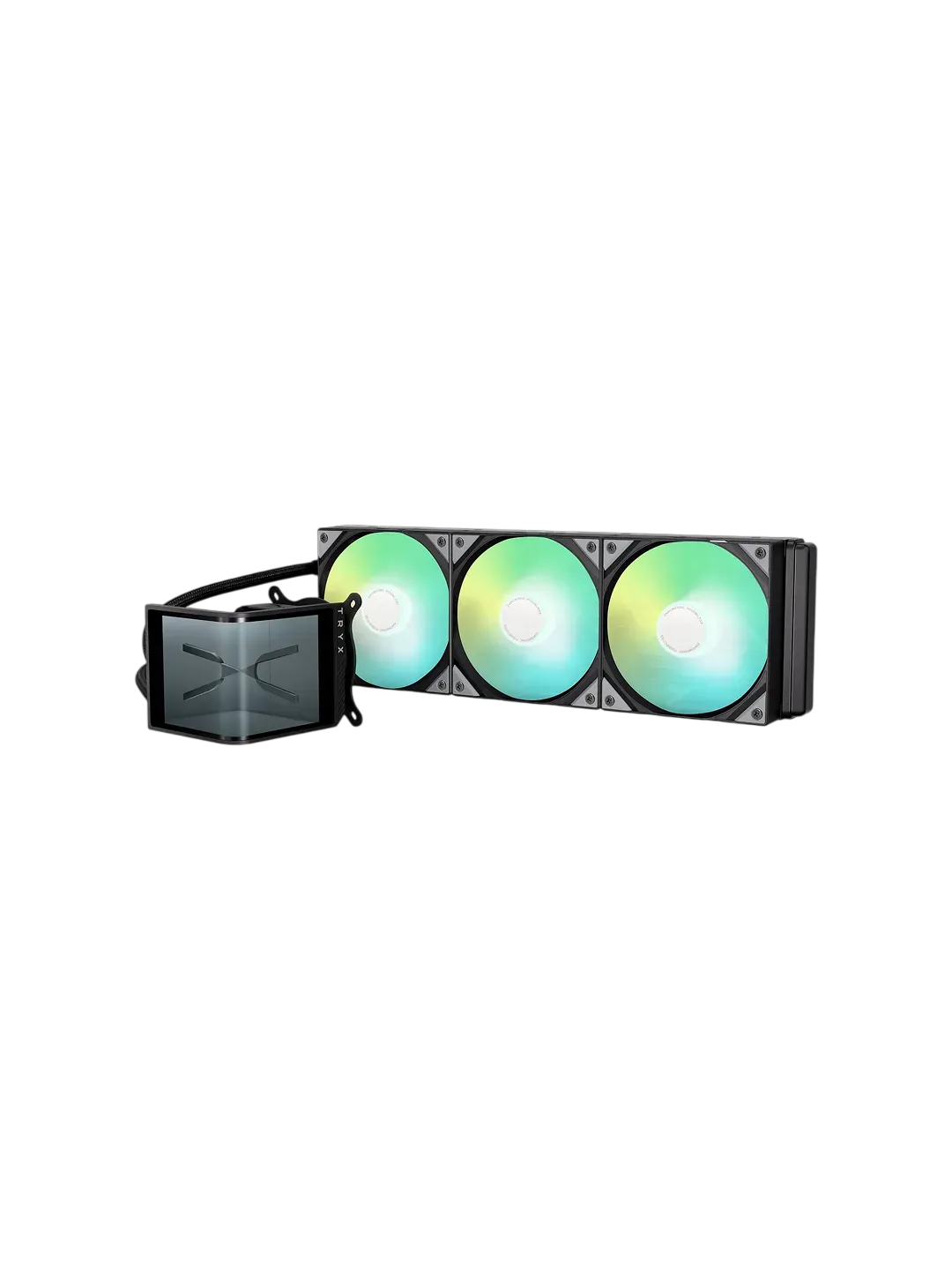 Водяной кулер TRYX PANORAMA 360mm AIO Liquid Cooler ARGB Black — 4