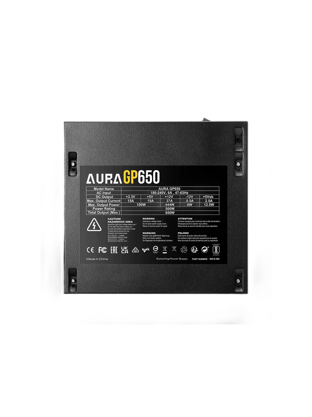 Блок питание Gamdias AURA GP650 — 3