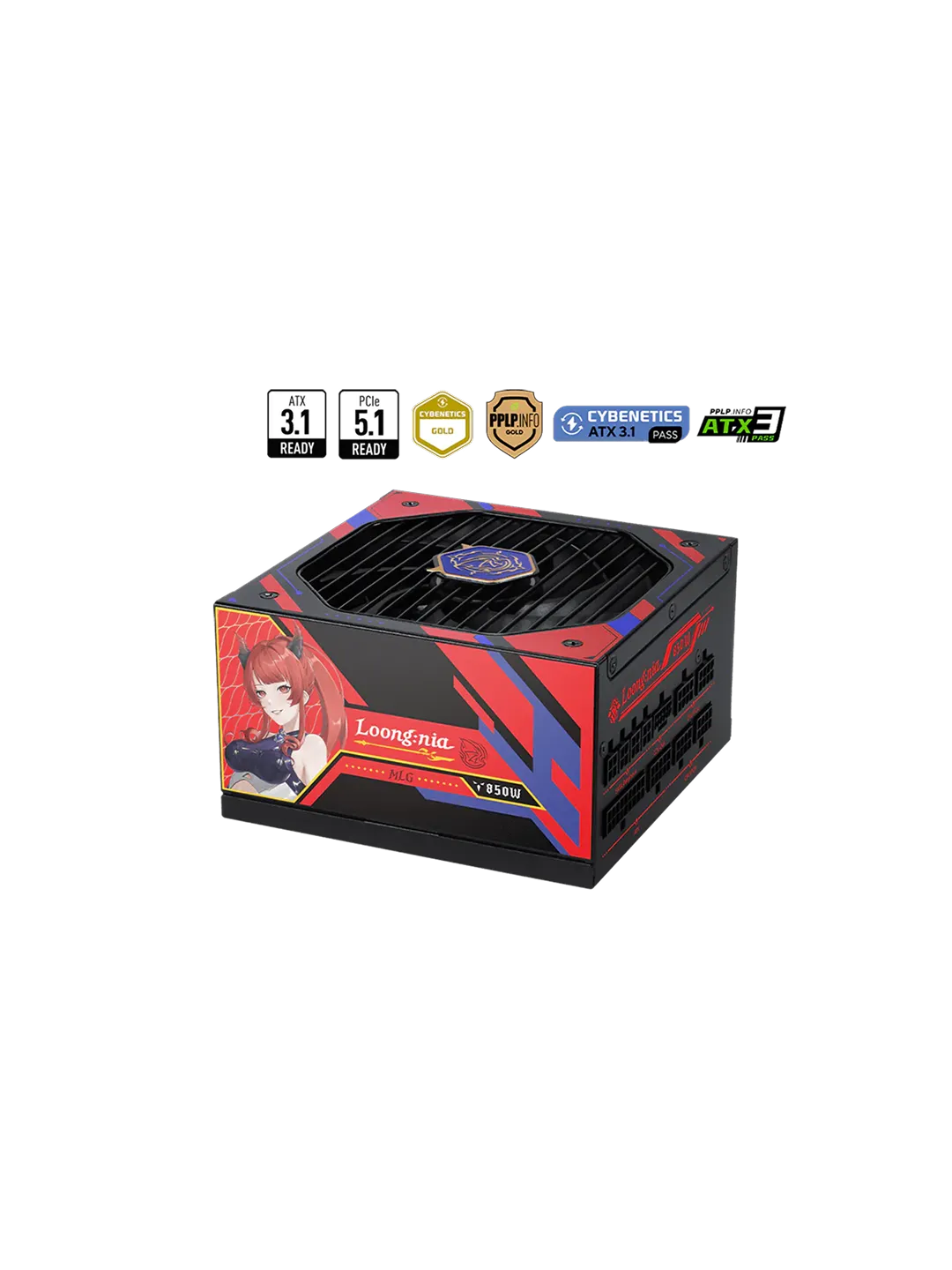Блок питание - MSI A850GLS MLG EDITION, 80 Plus Gold, 850W — 2