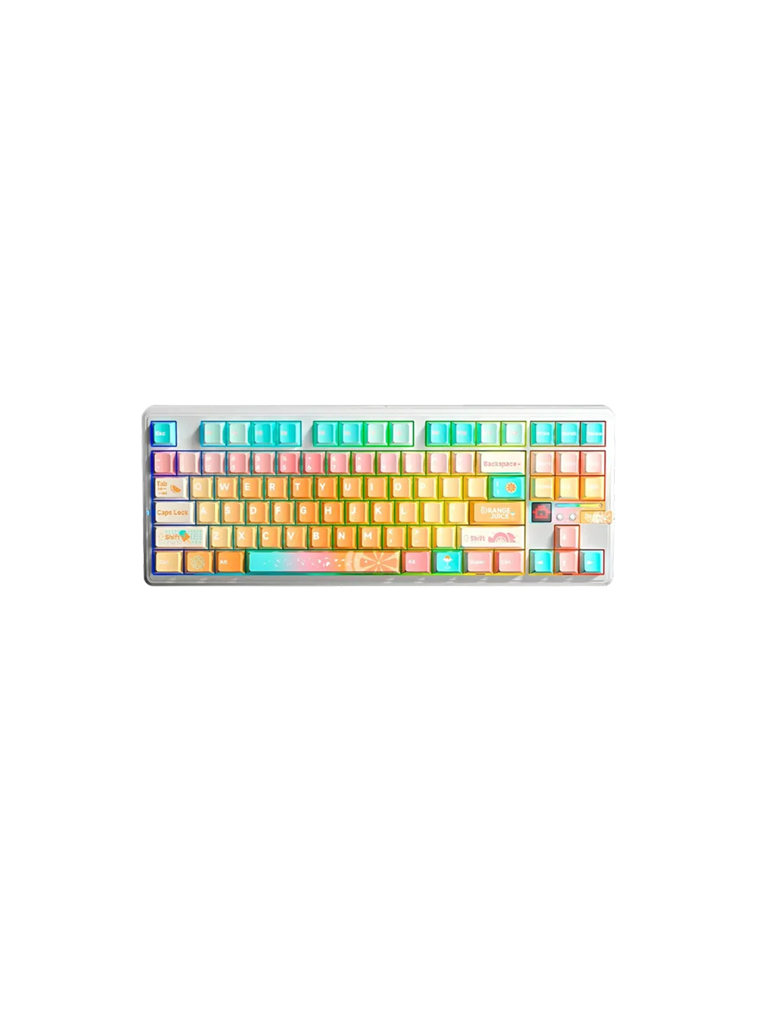 AULA F87 Pro V2 Yellow Mechanical Wireless Keyboard — 3