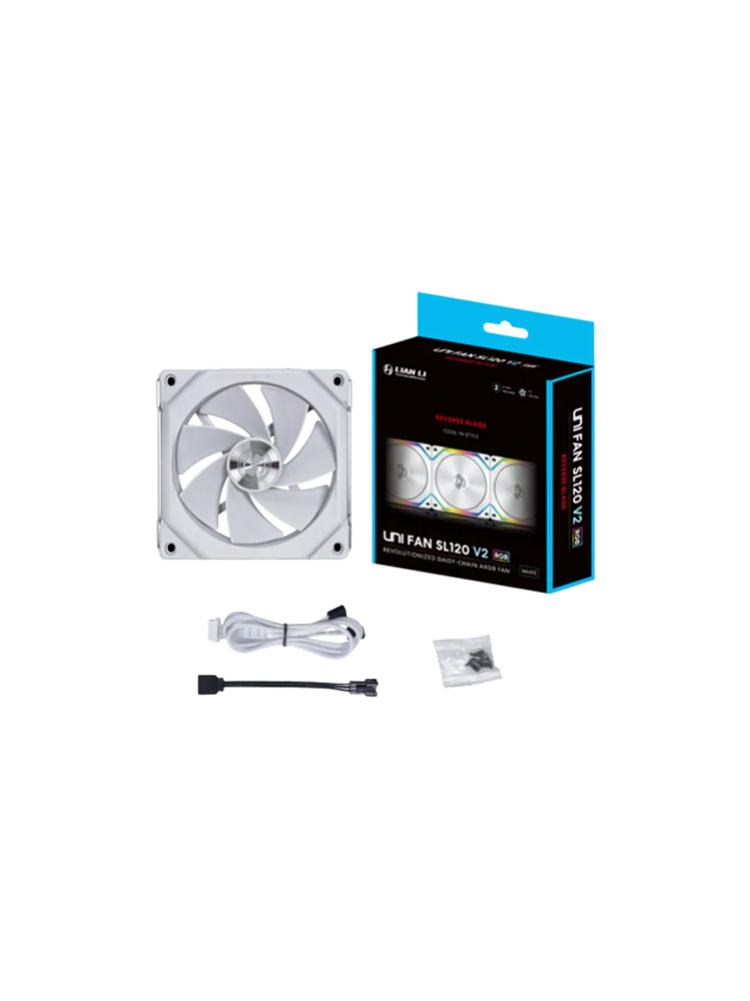 Lian Li Reverse SL120 V2-1B Oq RGB Ventilyator — 4