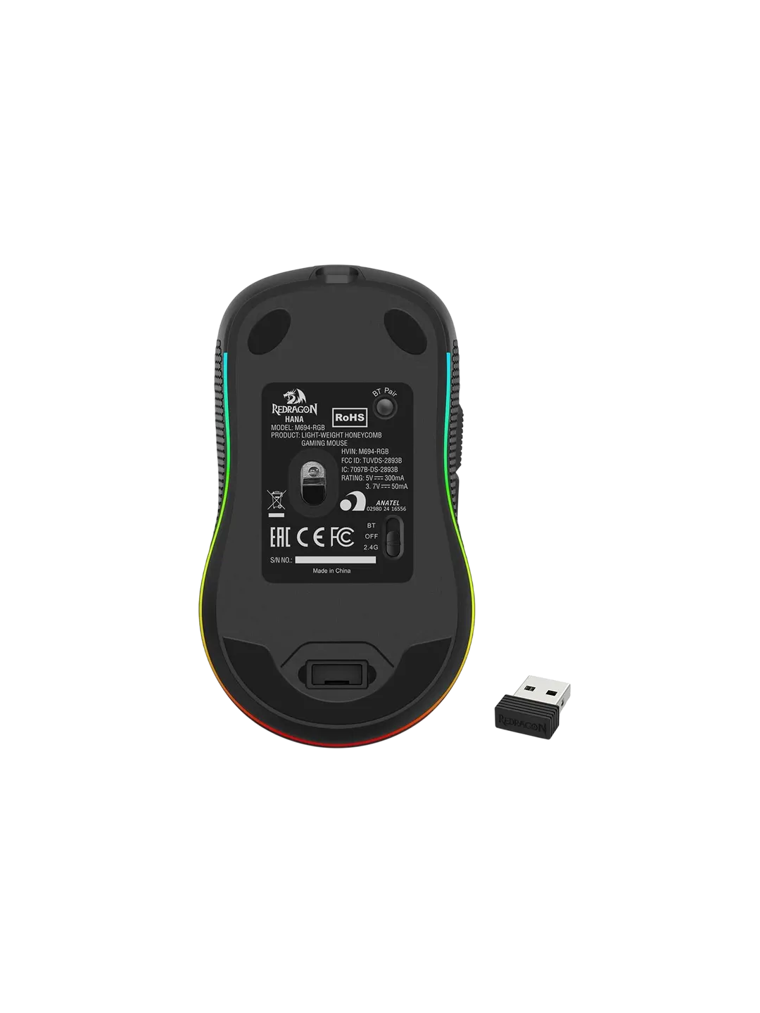 Беспроводная мышь Redragon HANA M694-RGB — 4