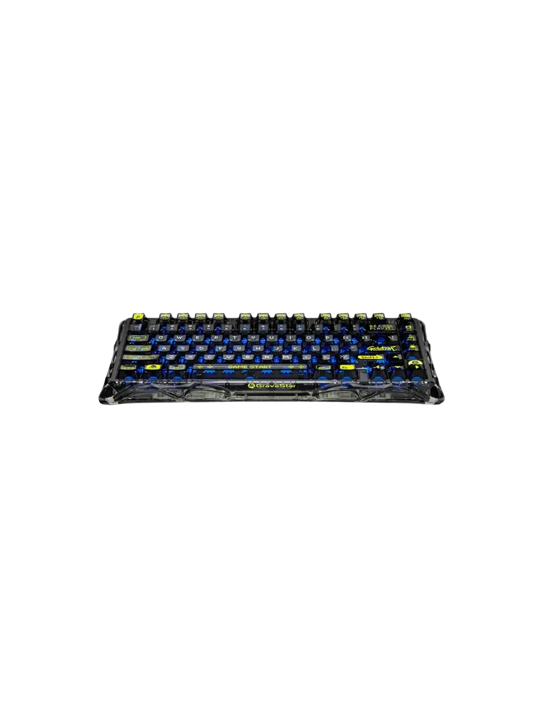 GravaStar Mercury K1 Lite - Прозрачная Черная Клавиатура — 2