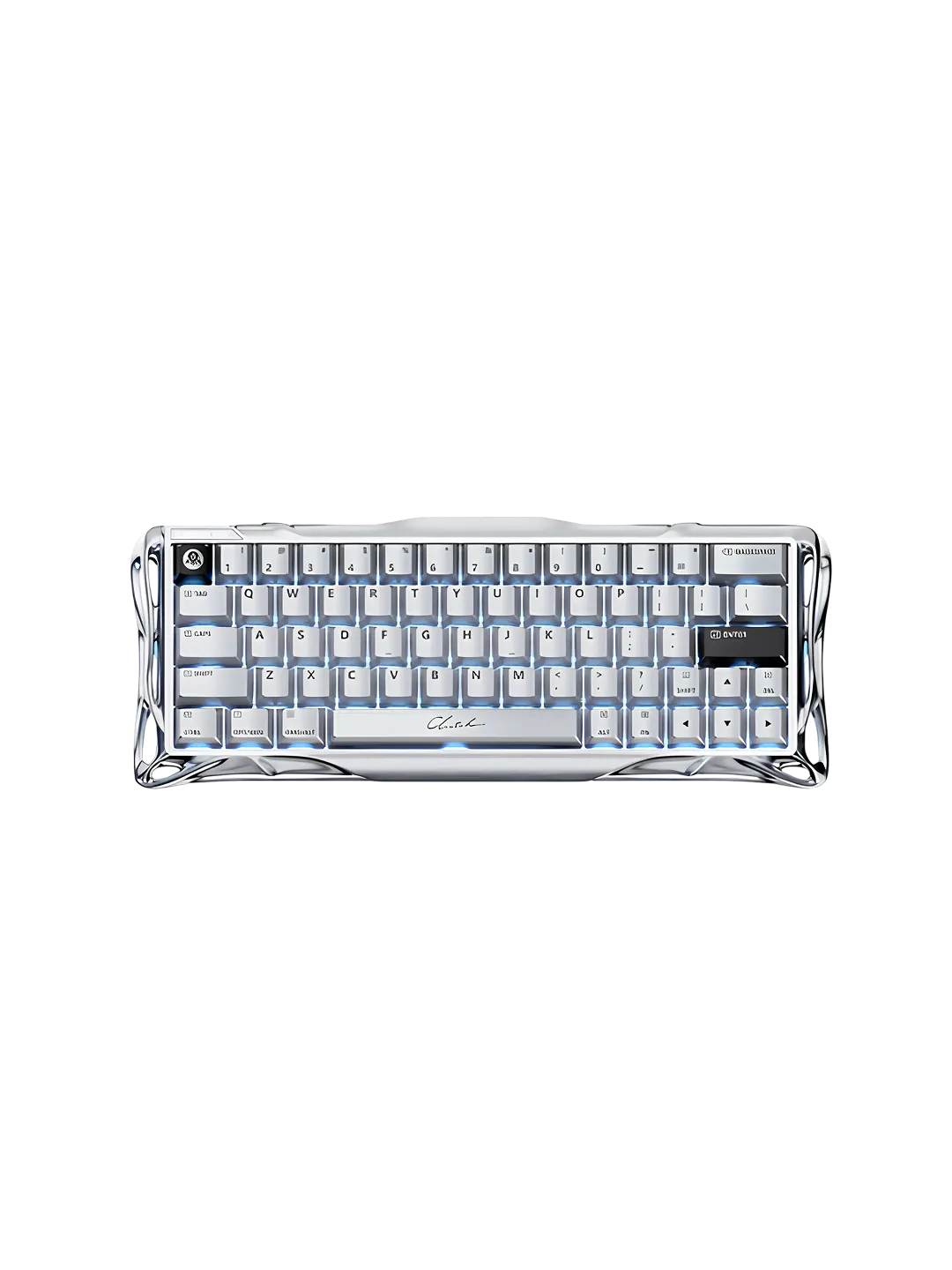 GravaStar Mercury V60 Pro - Silver Frost Keyboard (RGB Lighting, Mechanical Switches) — 2