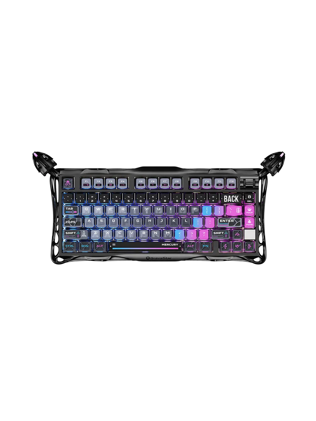 GravaStar Mercury K1 Pro 75% SE - Cyberpunk klaviatura — 4