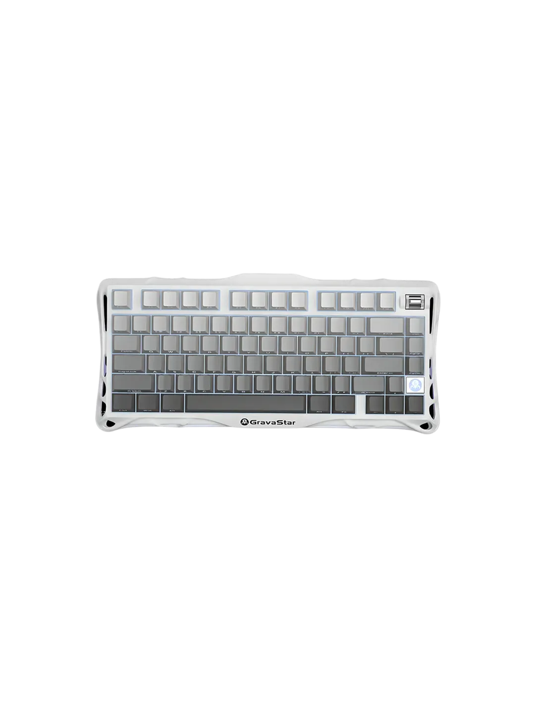 GravaStar Mercury K1 - Gradient White Keyboard — 2