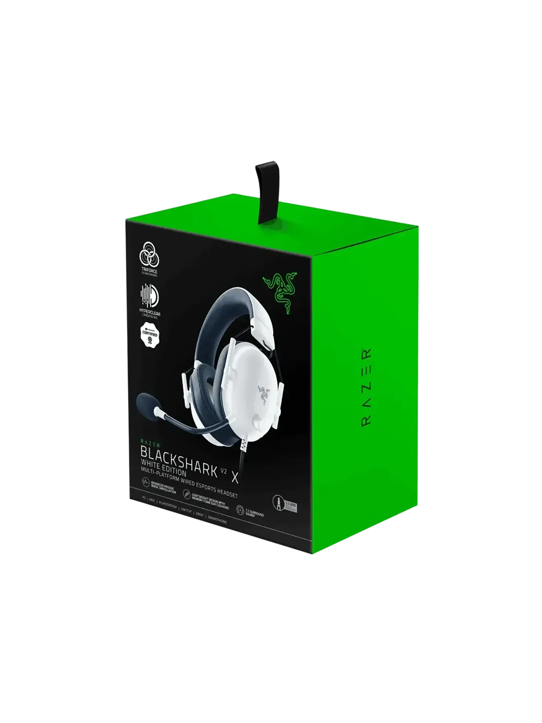 Razer BlackShark V2 X White O'yin Qulofi — 4