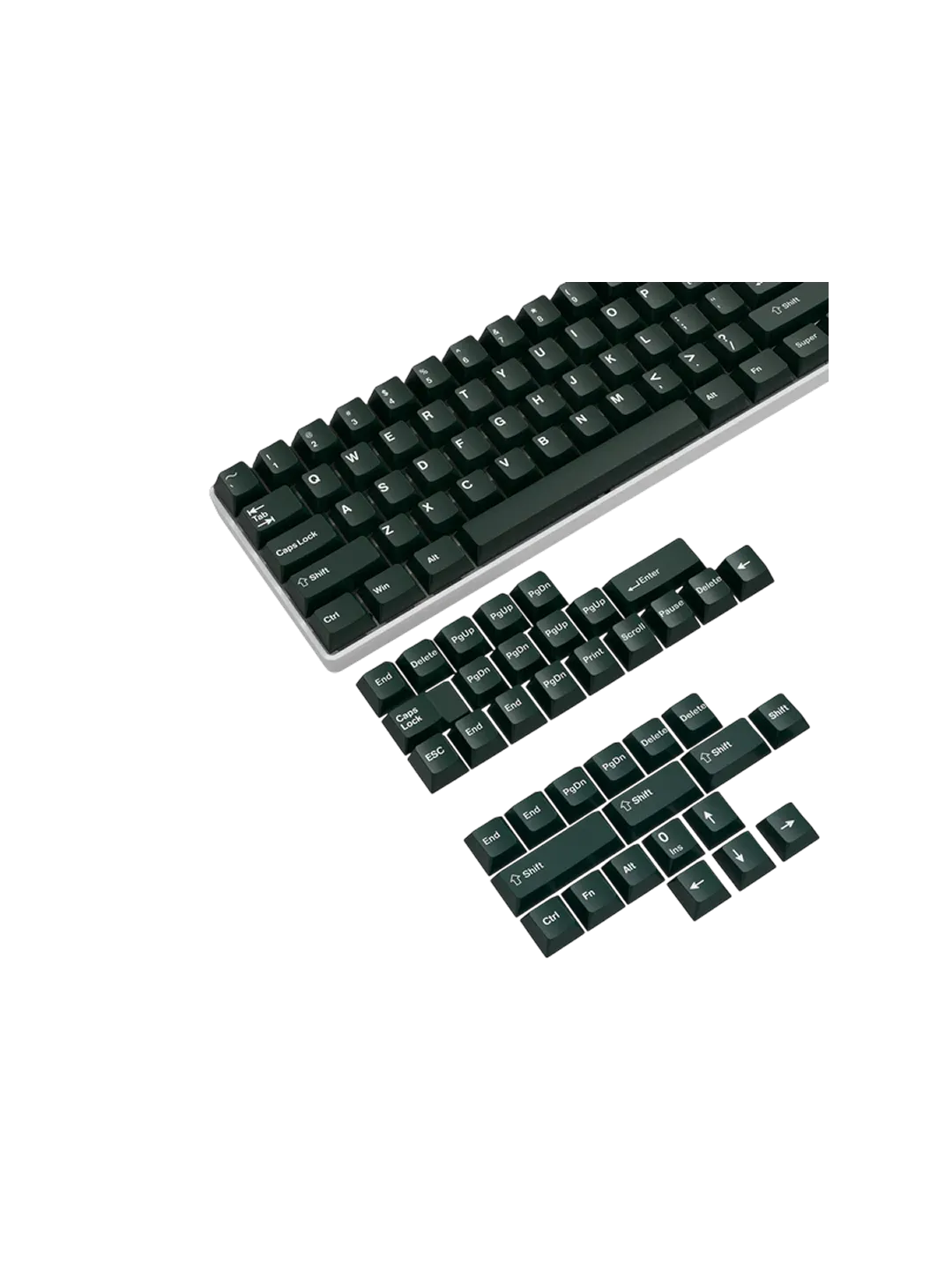 Набор кейкапов ATTACK SHARK PBT Retro Green — 4
