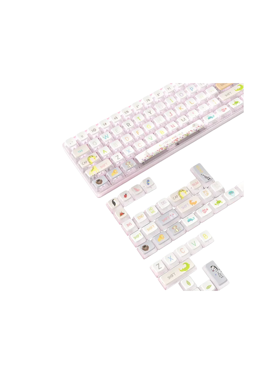 ATTACK SHARK 120 Taft PBT Pudding Klaviatura Kalitlari To'plami — 4