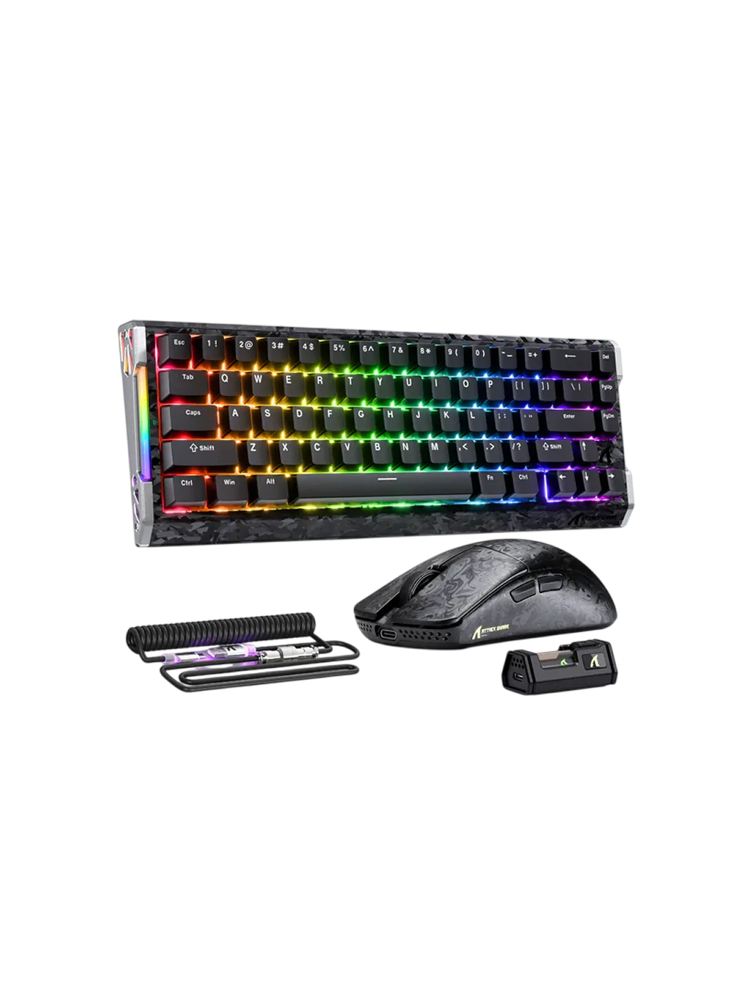 ATTACK SHARK R68 HE Carbon Fiber O'yin Klaviaturasi va R11 Ultra O'yin Sichqonchasi — 3