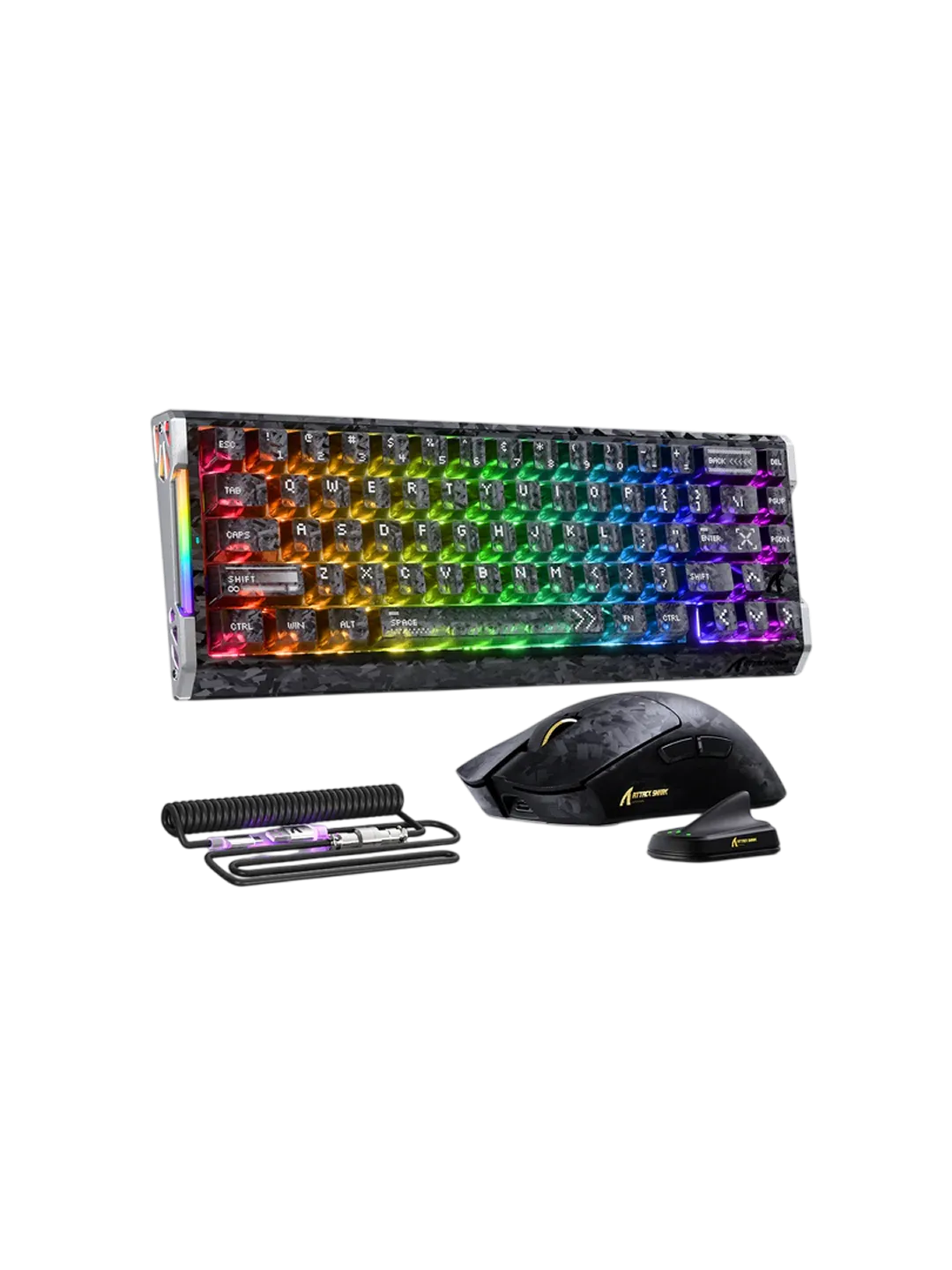 ATTACK SHARK R68 HE Carbon Fiber O'yin Klaviaturasi va X11 Ultra O'yin Sichqonchasi — 2