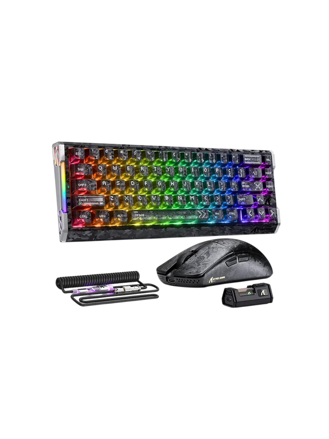 ATTACK SHARK R68 HE Carbon Fiber O'yin Klaviaturasi va R11 Ultra O'yin Sichqonchasi — 4