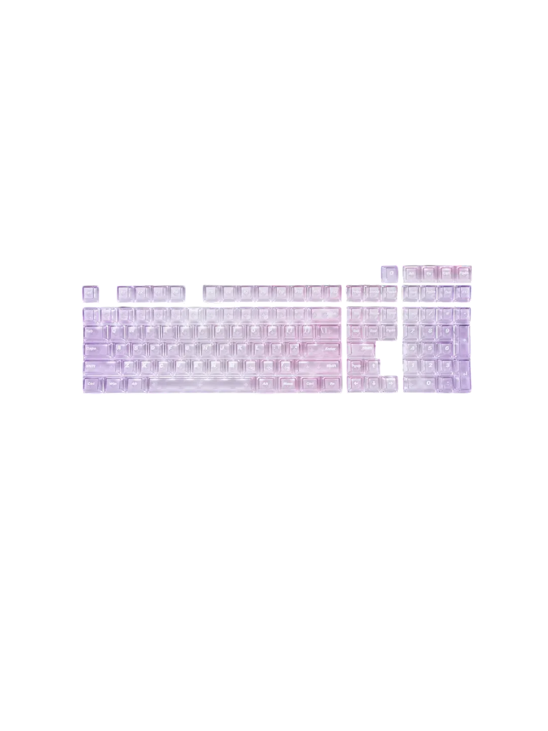 Logitech Aurora Purple-Pink Gradient Keycap Set — 2