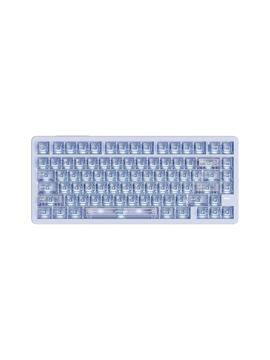 VGN Neon75HE Air Blue Frosted Transparent magnitli mexanik klaviatura — 4
