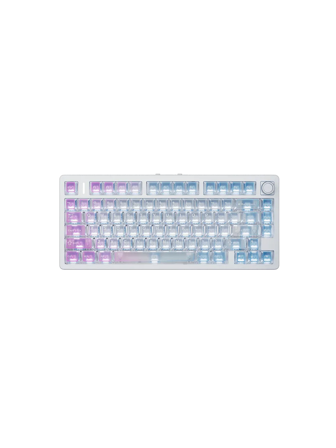 VGN N75 V2 Wireless RGB Mexanik Klaviatura Pushti Ko'k Gradient — 3