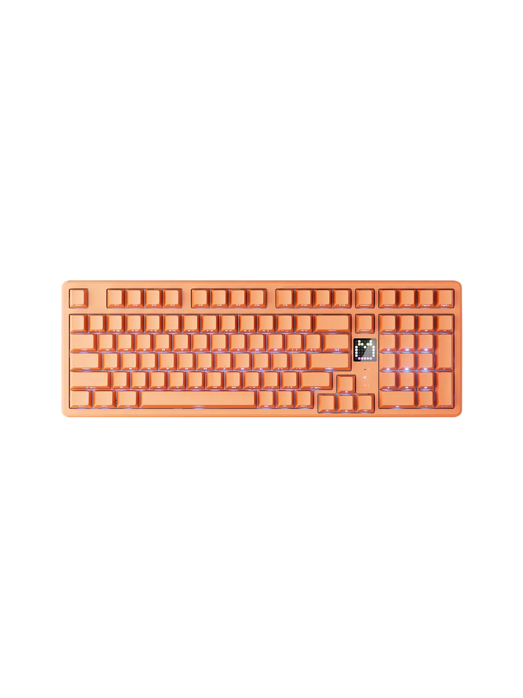 VGN V98 Pro V4 Coral Orange Mexanik Klaviatura — 3