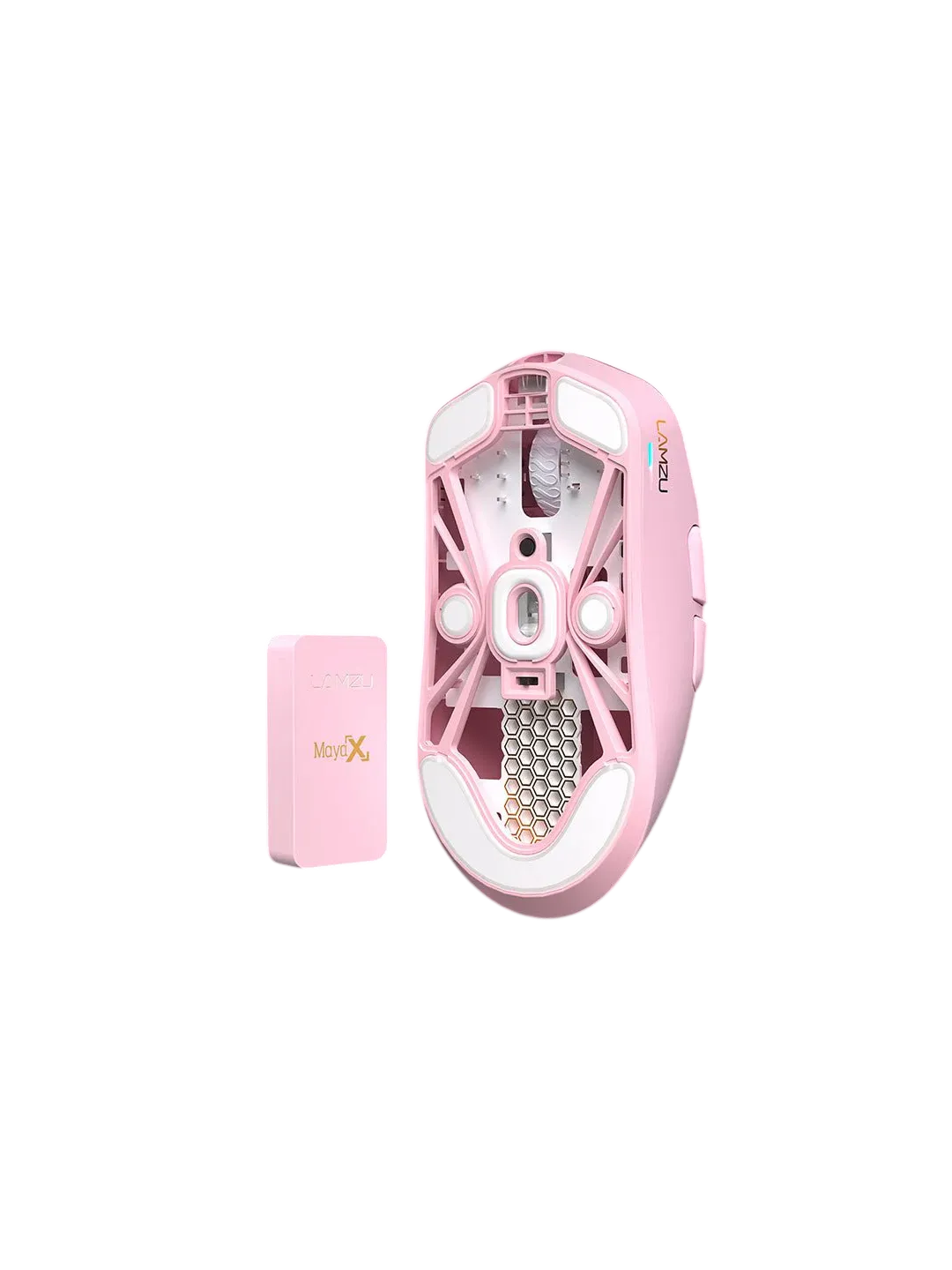 LAMZU MAYA X Gaming Mouse, Light Pink — 2